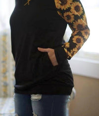 Shirley Stone - Sunflower Pocket Top