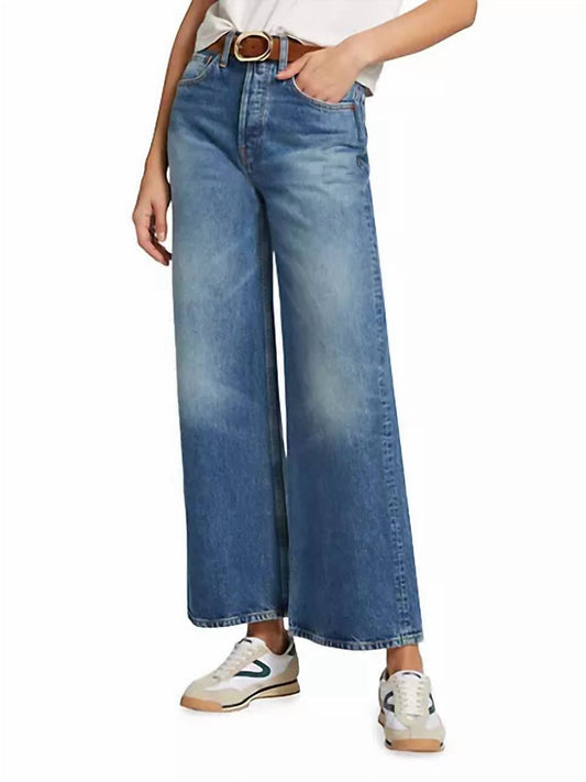 Re/Done - High Rise Wide Leg Crop Jean