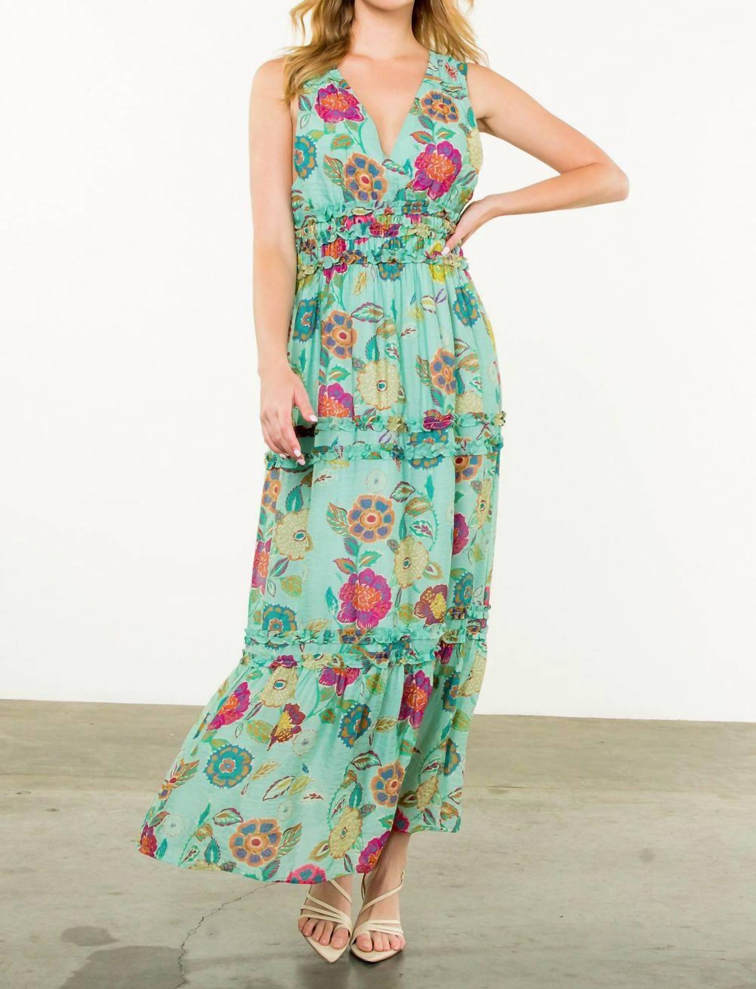 Thml - Floral Print Long Dress