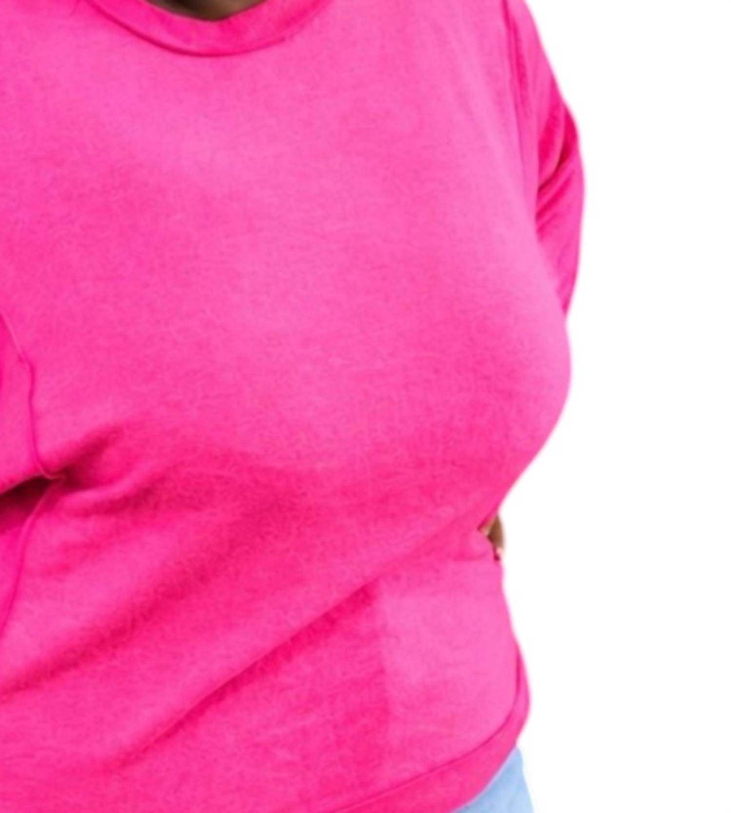 Zenana - Brushed Hacci Sweater - Plus