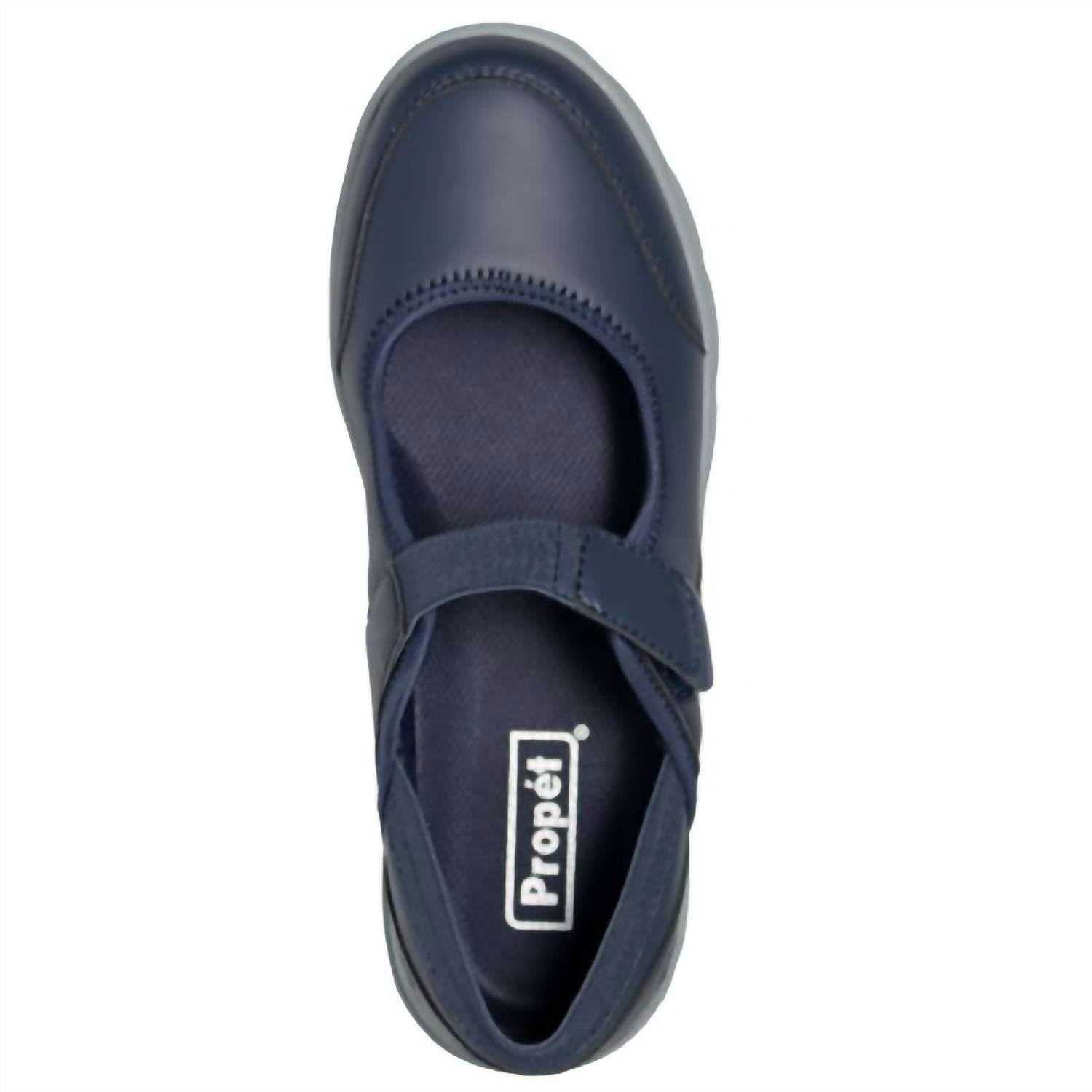 PROPET Women's Onalee Mary Jane Shoes in navy - women's flats - alternate view