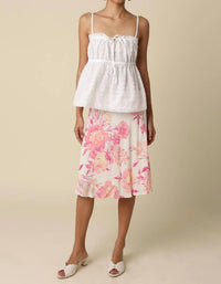 Olivaceous - Rosavelle Garden Midi Skirt