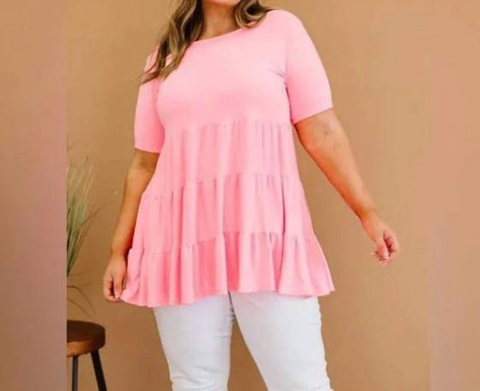 Zenana - Tiered Babydoll Tee