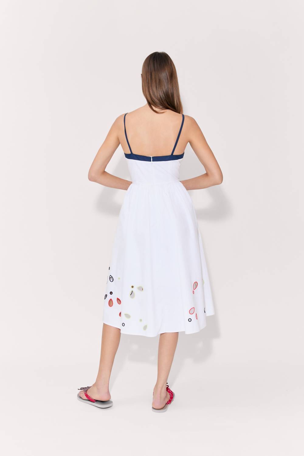Rosie Assoulin - Undress Eyelet Cotton Poplin Midi Dress