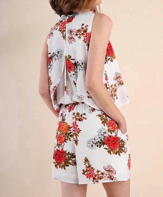 Umgee - Floral Pocket Romper