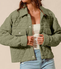 So Me - Triangle Quilted Barn Jacket