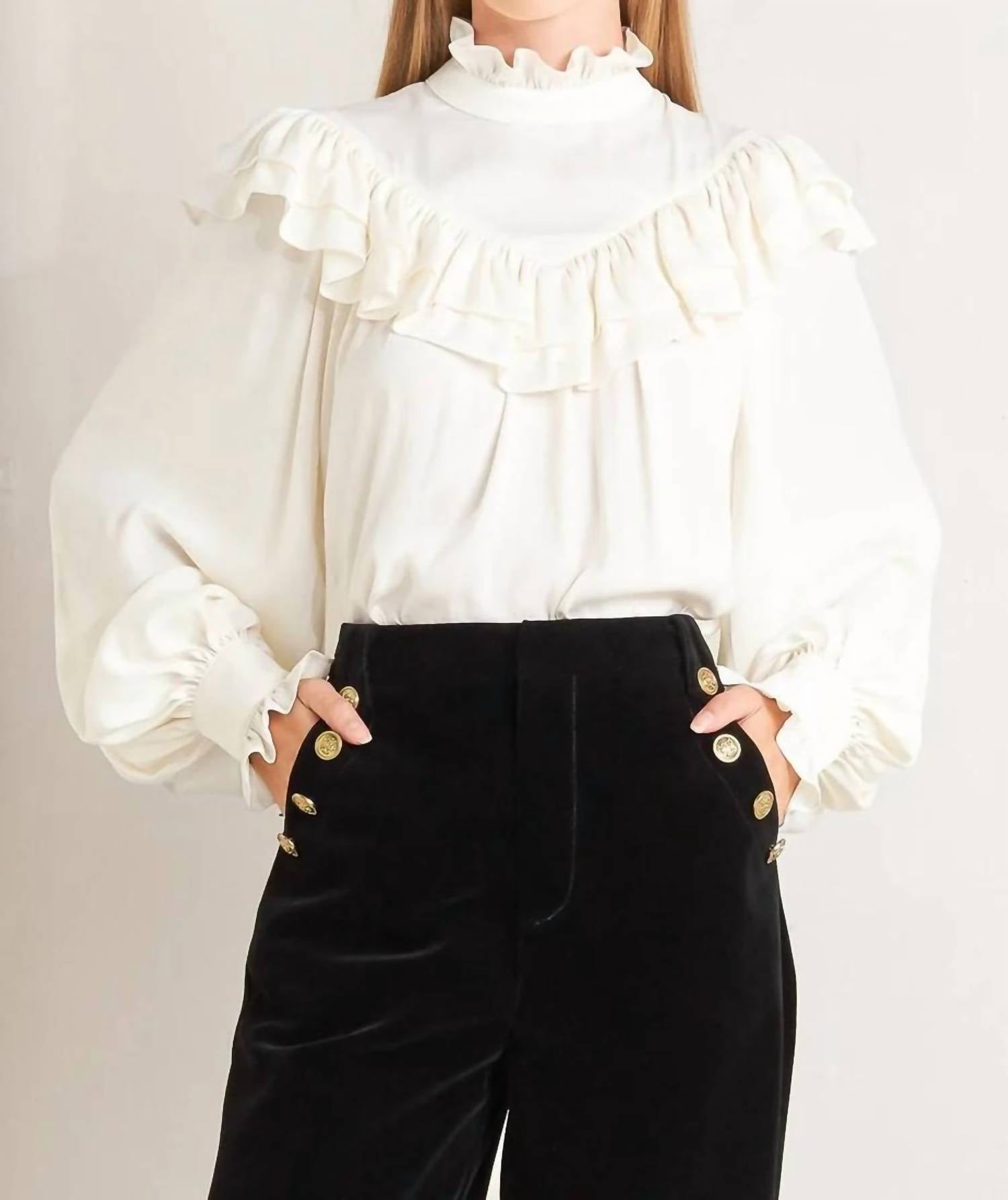 Flying Tomato - Eloise High Neck Top