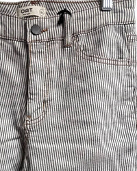 Oat New York - Women's Mid Rise Straight Striped Jeans