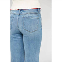Mica Denim - Mid Rise Slight Flare Jeans