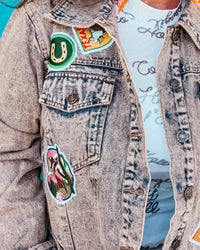 Blue B - Savannah Antique Washed Western Patch Denim Jacket