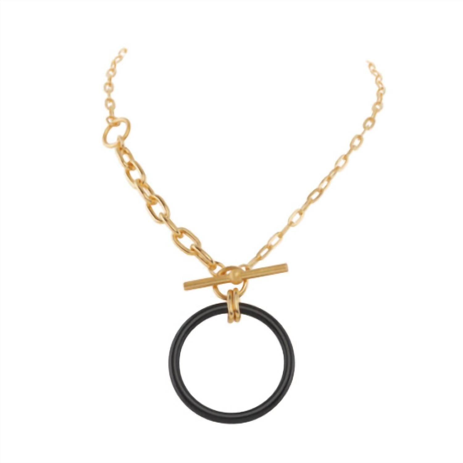Morra Designs - Onyx Toggle Necklace