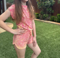 T2Love - Girl's Tie Dye Crochet Top