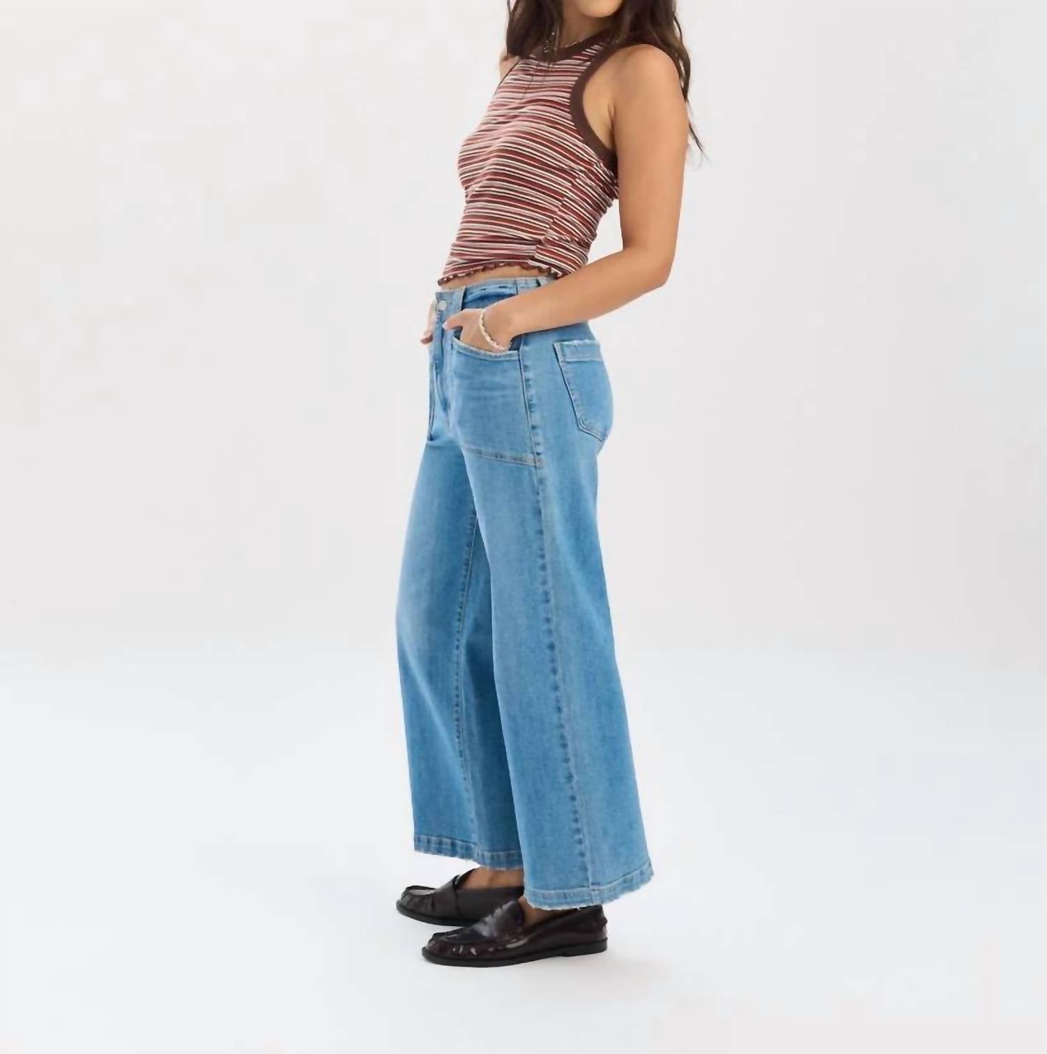 Daze - Valley Girl Wide Leg Ankle Jeans