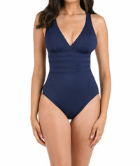 La Blanca - Multi-strap Island Goddess Multi Strap Cross Back One Piece Swimsuit