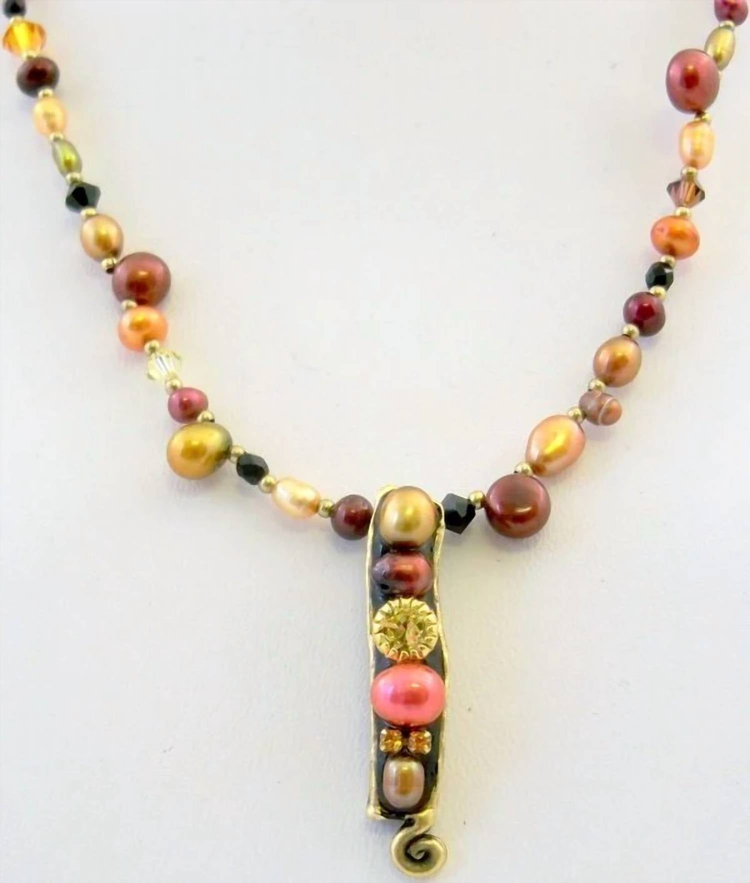 Michal Golan - Women's Pearl Rectangle Pendant Necklace