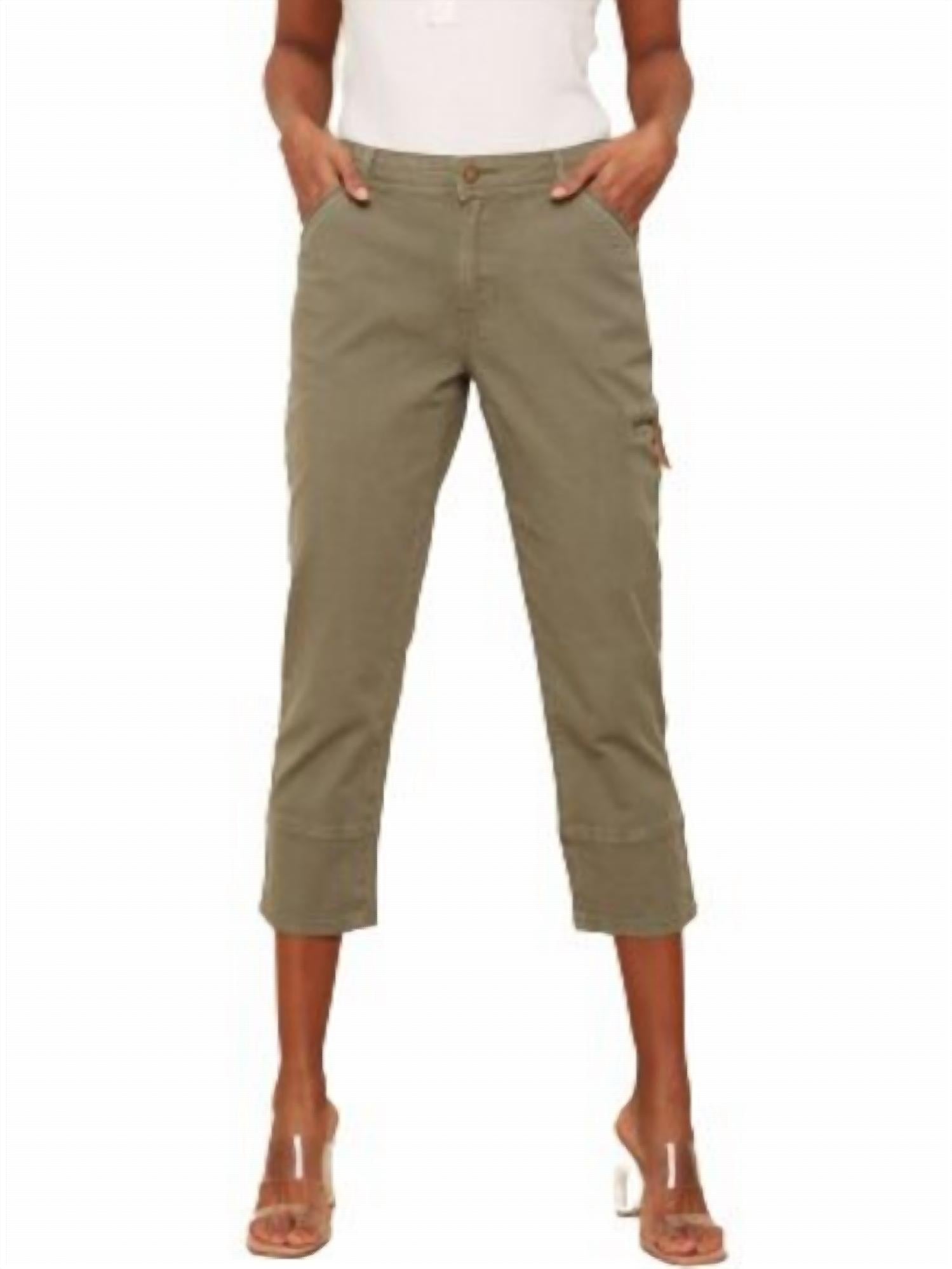 Charlie B - Pull-on Cropped Capri Pants