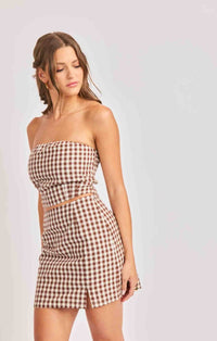 Sadie & Sage - Mustang Gingham Skirt