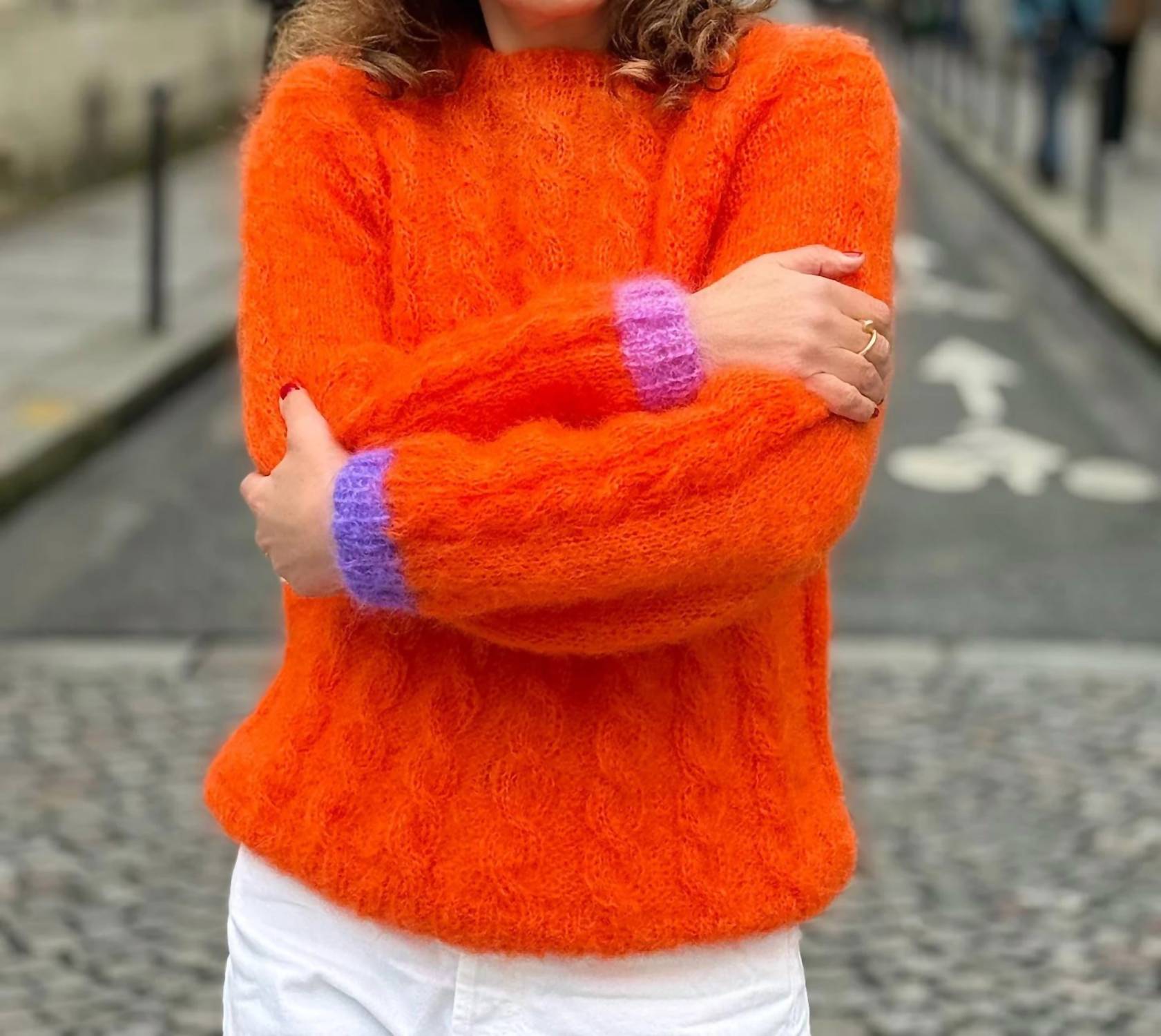 Rose Carmine - My Beautiful Sweater Torsades