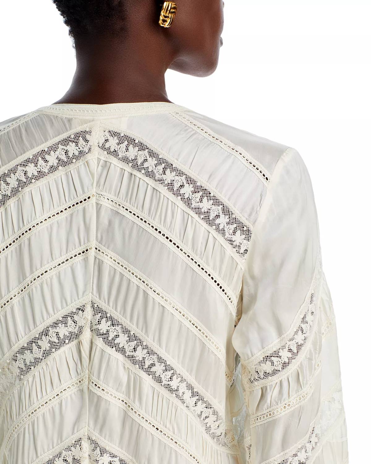 Loveshackfancy - Tandra Romantic V-neck Blouse