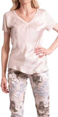 Gigi Moda - Nola Satin Short Sleeve Tee