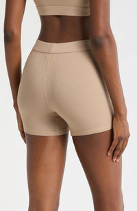 UGG Alexiah Ribbed Lounge Shorts in silver taupe - women's shorts - detail view