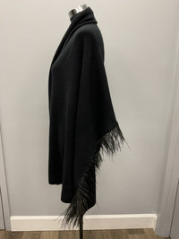 Incashmere - OSTRICH FEATHER WOOL SHAWL