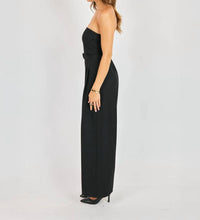 Sadie & Sage Royale Tube Jumpsuit in black - women's pants - detail view