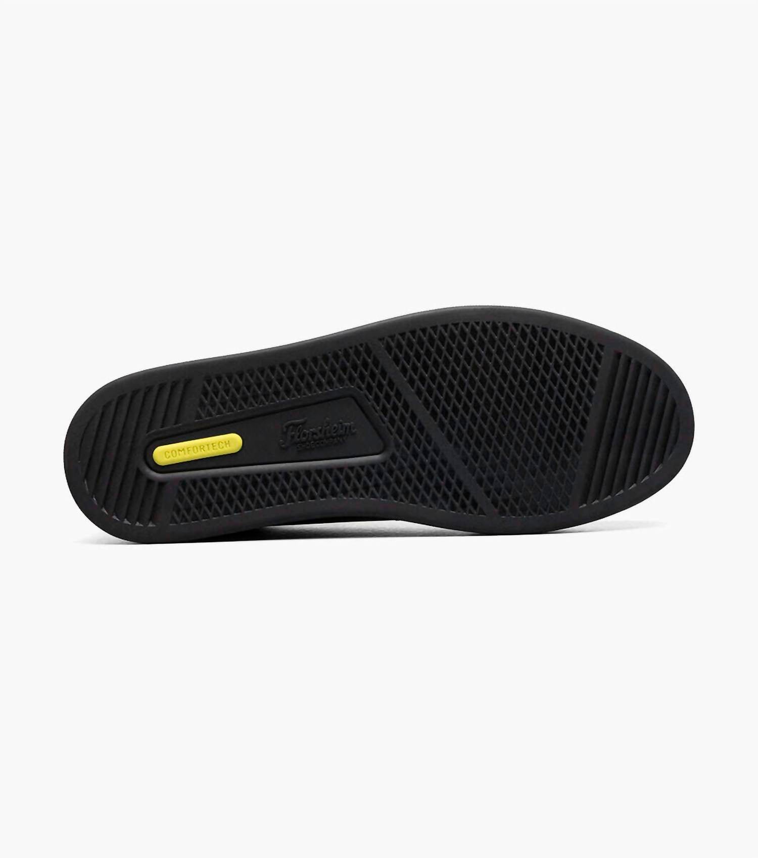 Florsheim Men's Monopoli Elastic Lace To Toe Sneaker in black - men's sneaker - alternate view