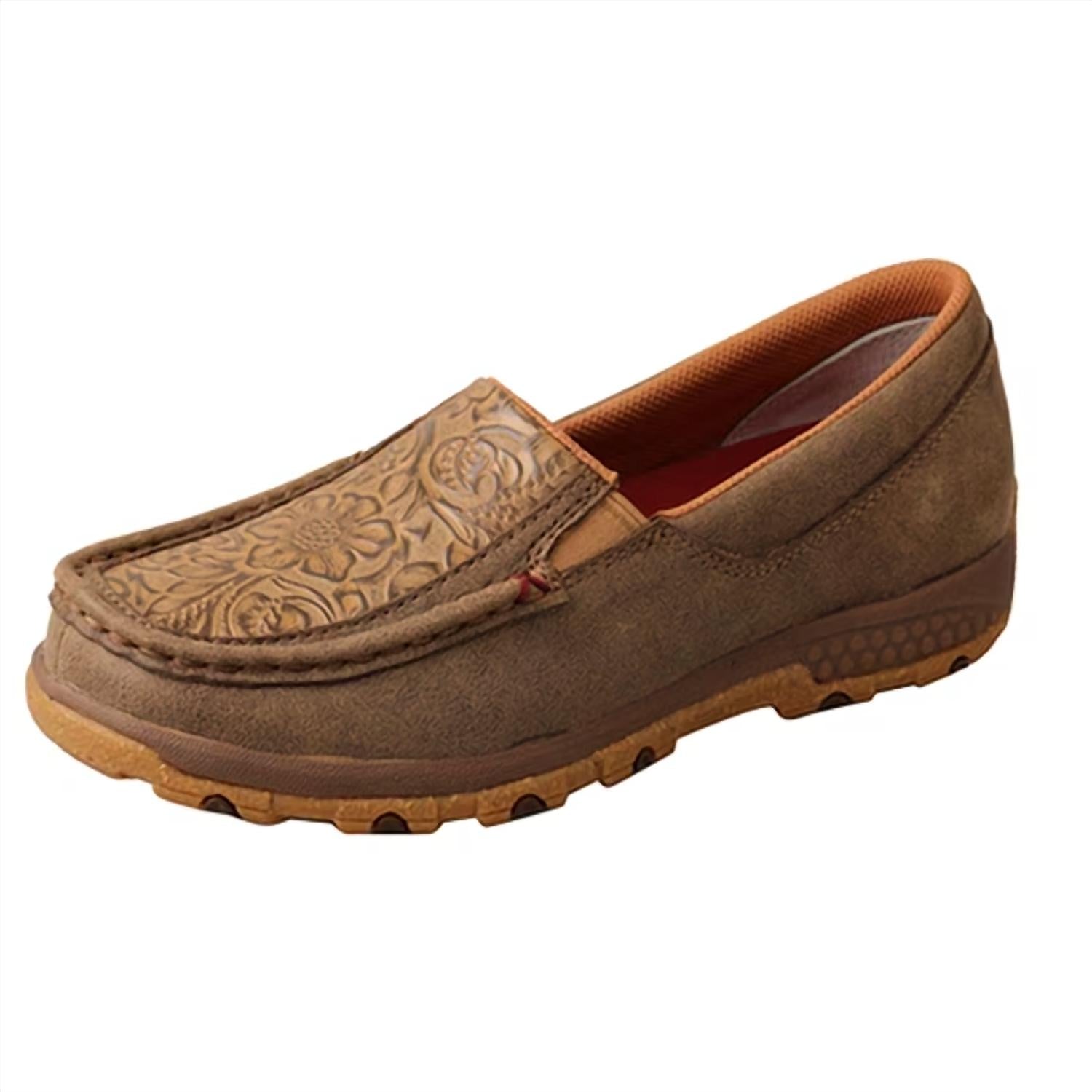 Twisted X - Women's Tooled Slip On Moccasins