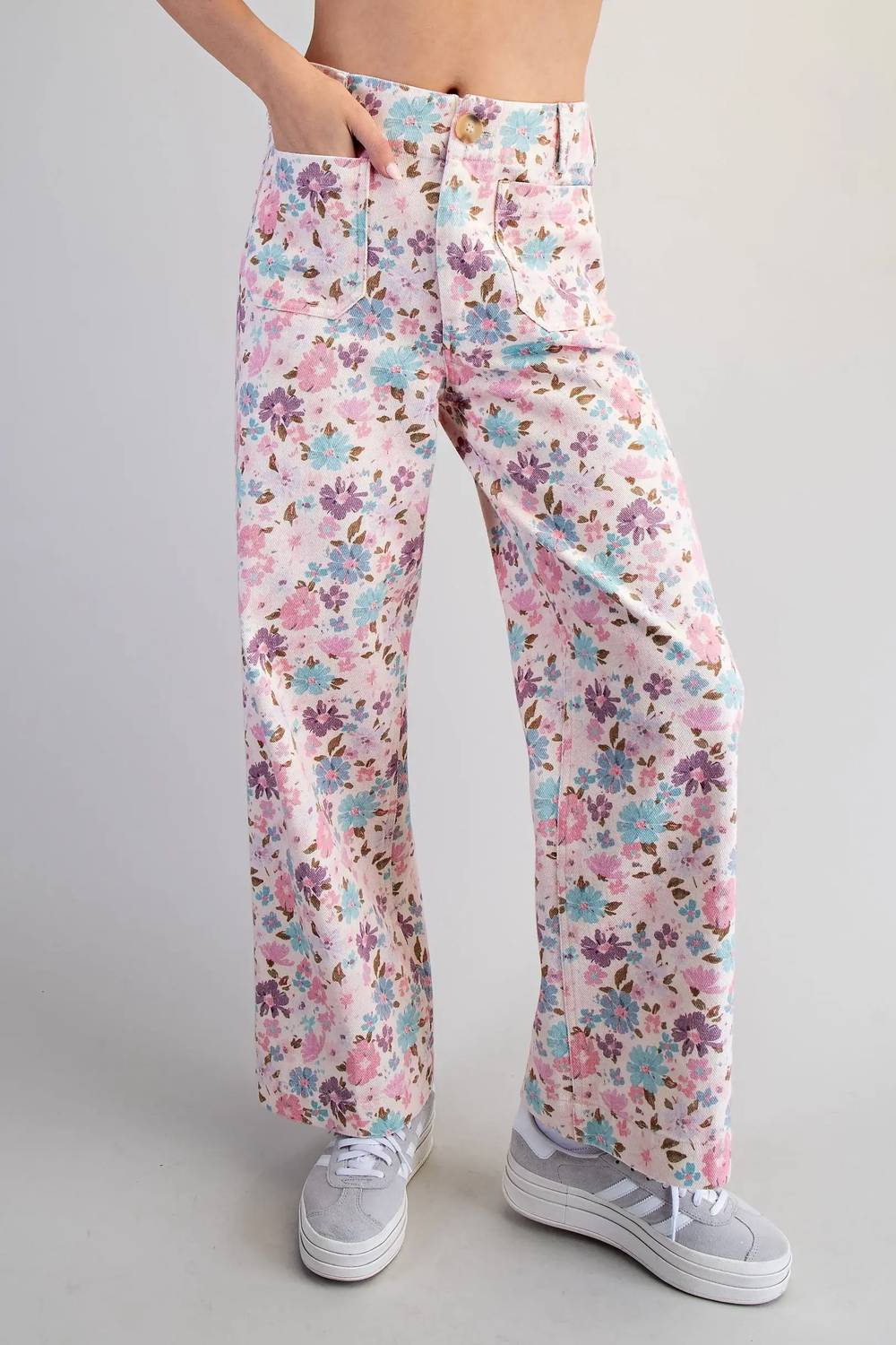 Ee:Some - Pretty Floral Pants