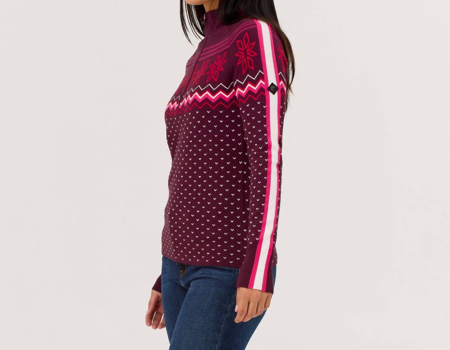 Krimson Klover - Snowhut Zip Neck Sweater