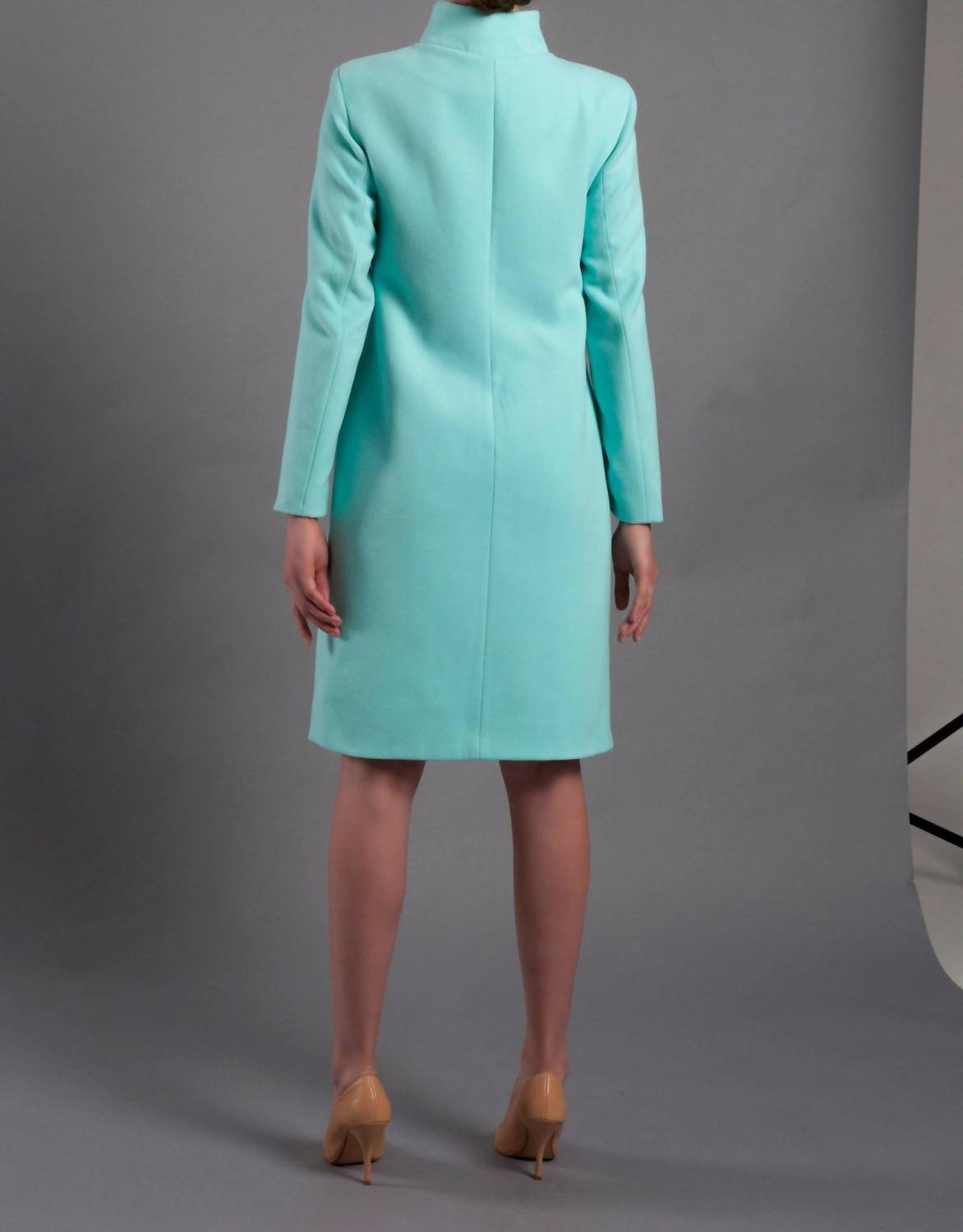 Tavrovska - High Neck Single Breasted Coat