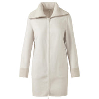 Kinross - Women's Knit Trim Zip Mock Coat