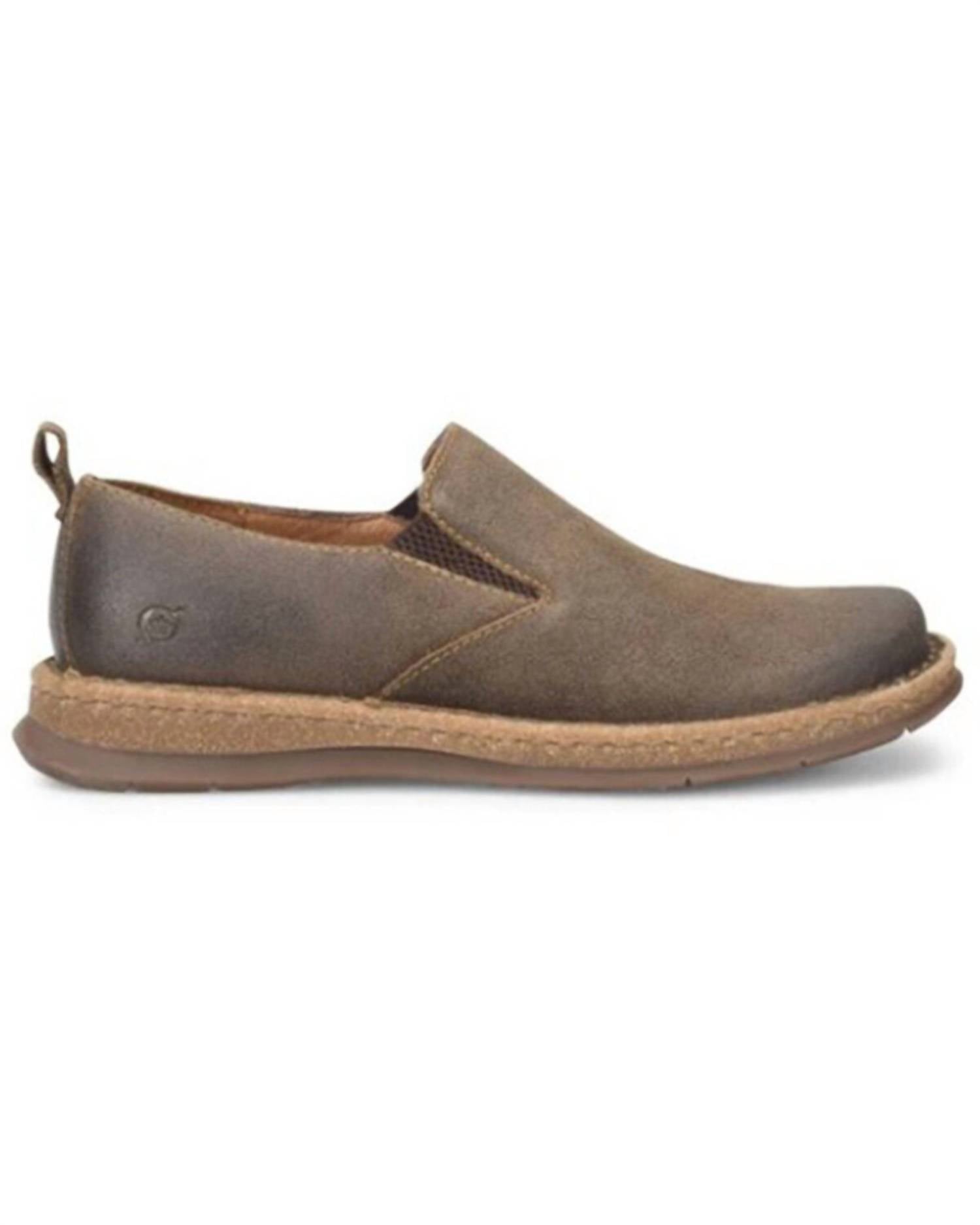 Born Men's Bryson Loafer in taupe avola distressed - men's loafer