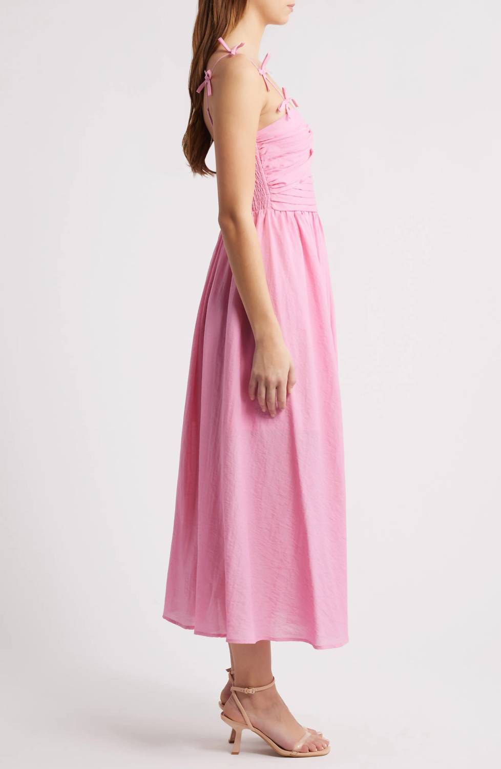 Moon River - Bow Detail Cutout Midi Dress