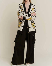 Jade By Jane - Button Down Cheetalicious Cardigan