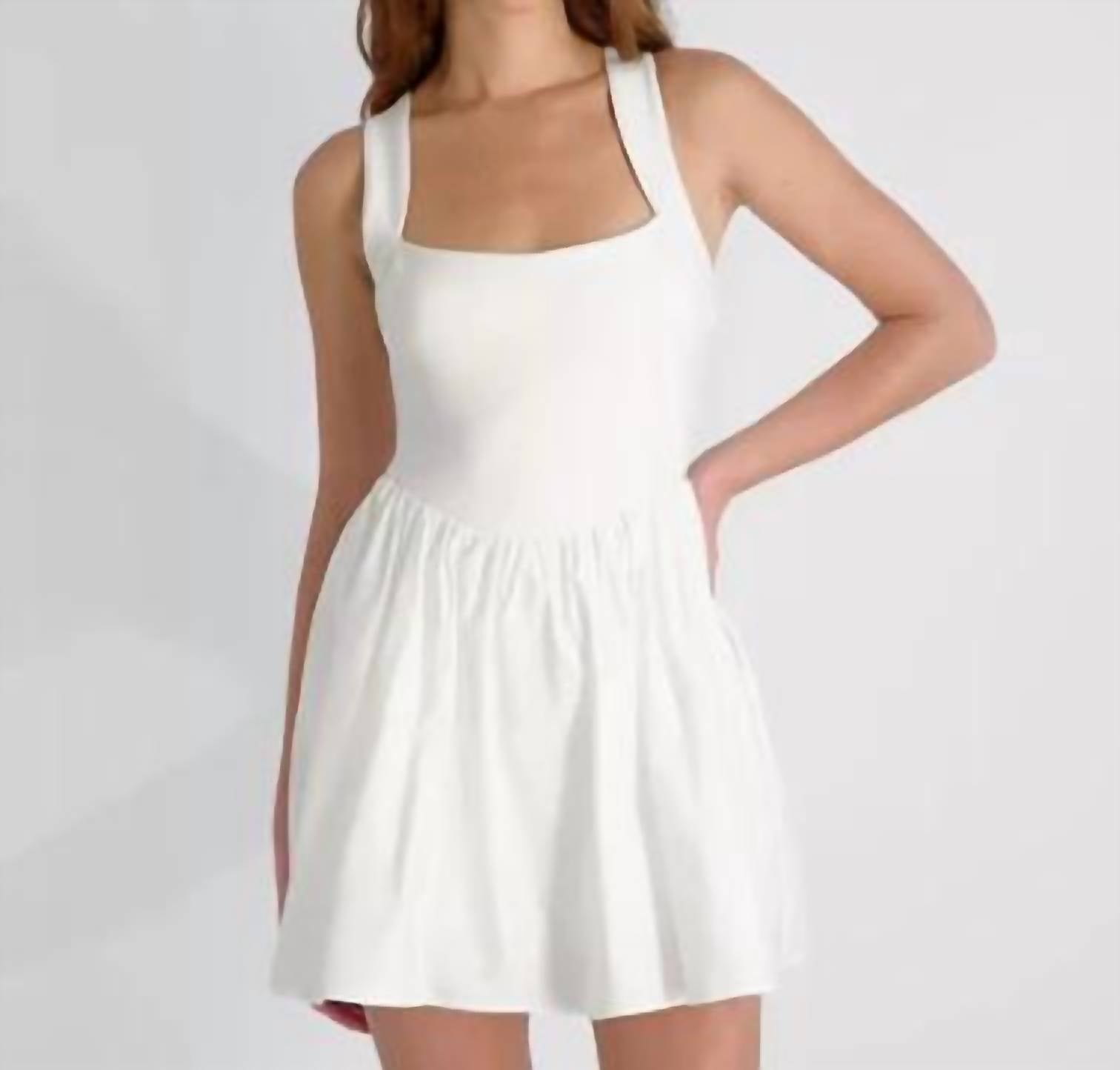 French Connection - Cleo Ponte Poplin Mini Dress