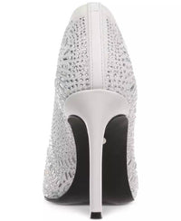 Thalia Sodi Women's Karmen Ankle Booties in white flyknit - women's shoe - alternate view