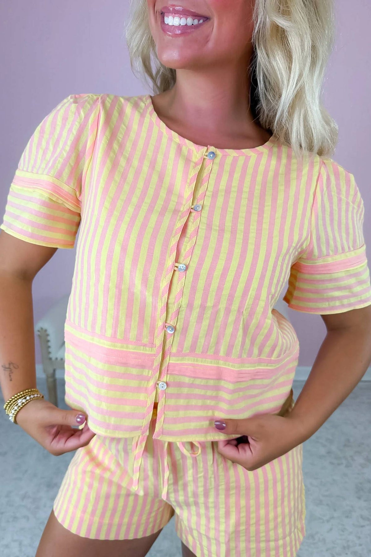 &Merci - Striped With Sunshine Set