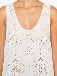 Matteau Broderie Tank Dress in white - women's dress - view 5