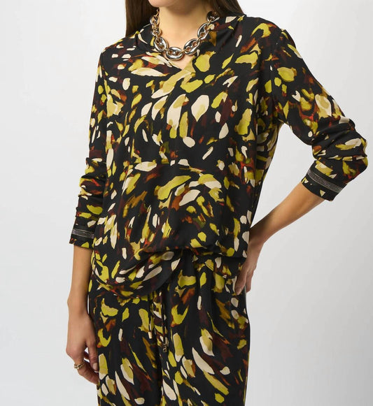 Joseph Ribkoff - Animal Print Straight Top