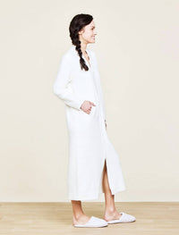 Barefoot Dreams - Cozychic Full Zip V-neck Lounger Dress