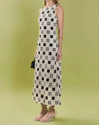 English Factory - Crochet Patchwork Sleeveless Dress