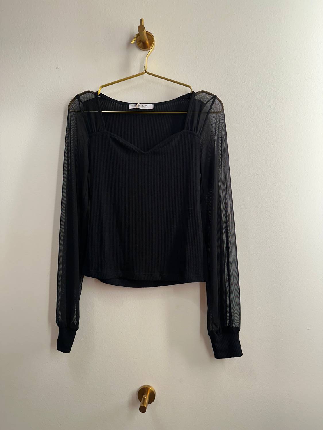 PROJECT SOCIAL T Women's On The Edge Top in black - women's blouse