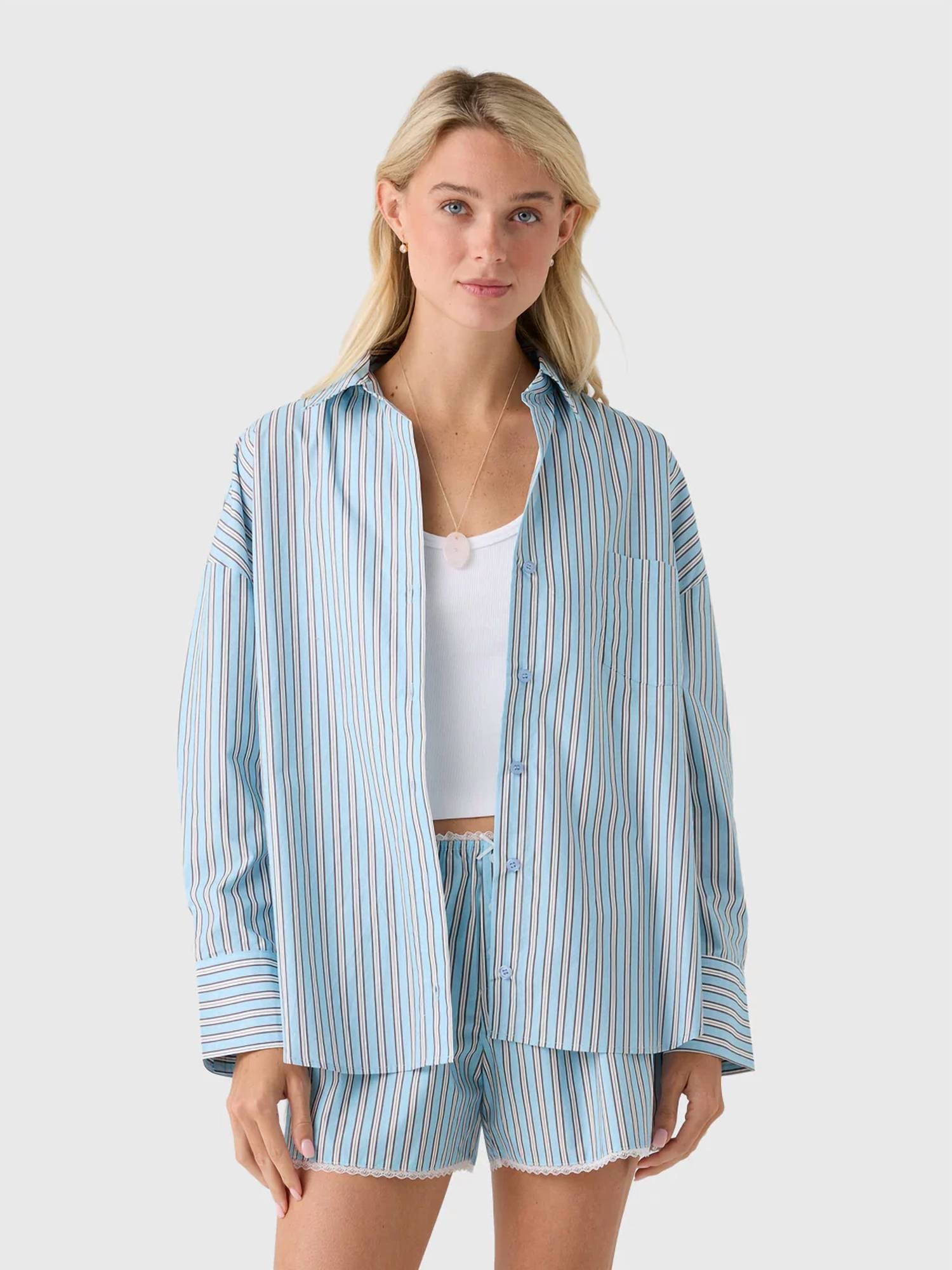 Asher - Karis Button Down Striped Shirt