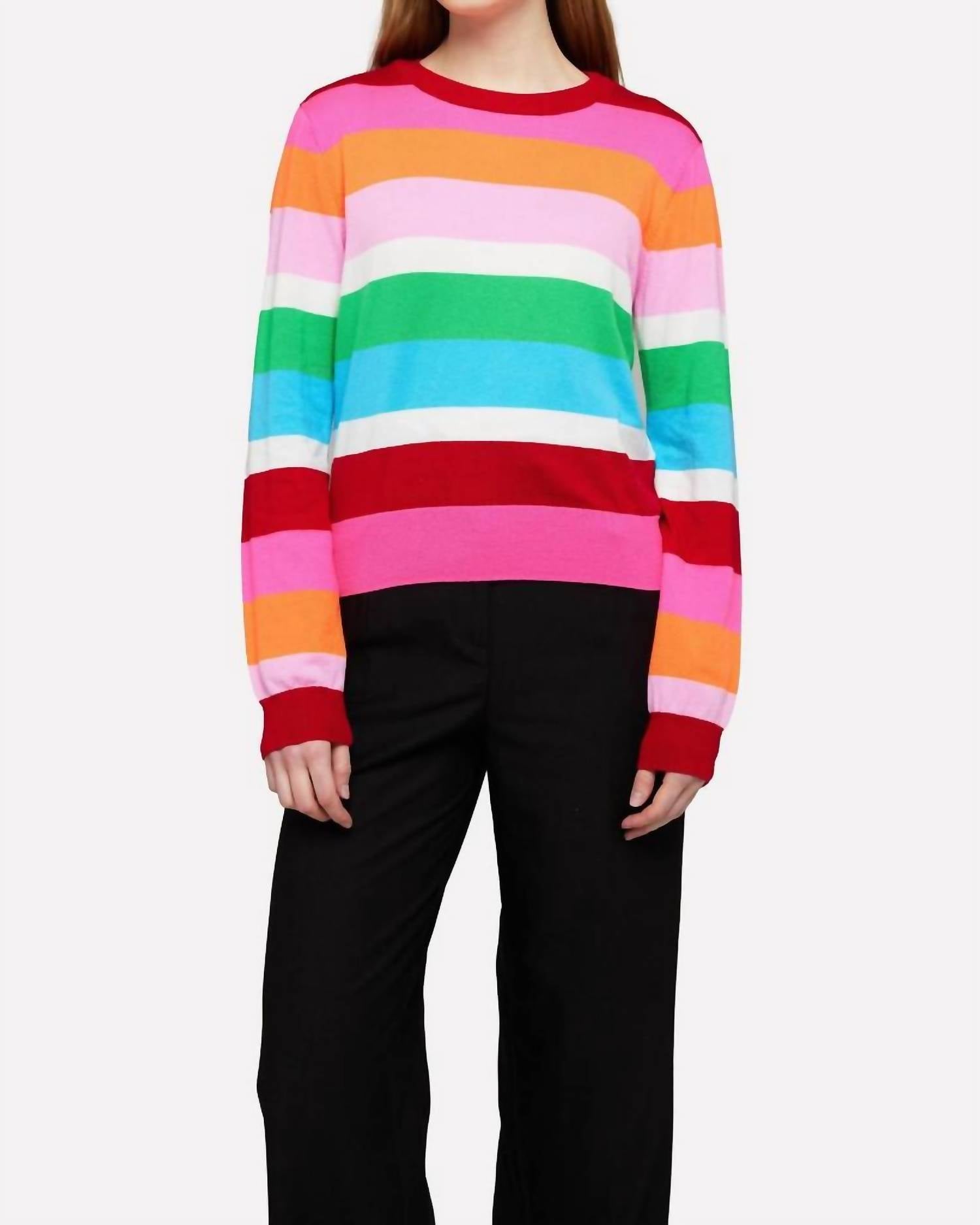 Brodie Cashmere - Stripe Crew Sweater