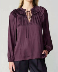 Current Air - Shoulder Ruffle Top