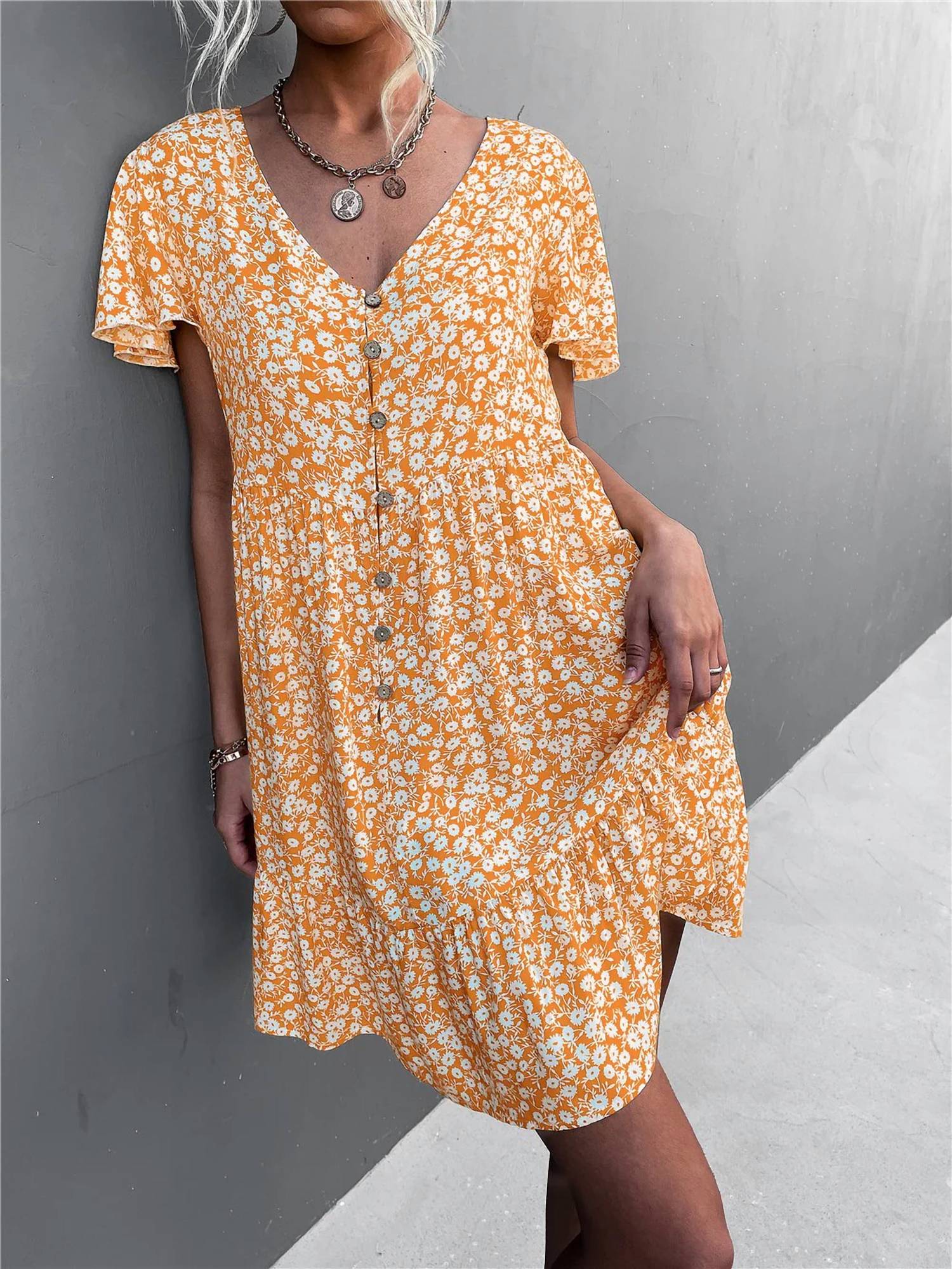 Annva Fashion - Sun Kissed Floral Dress