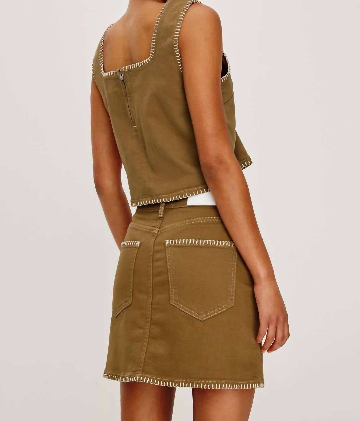 Rails - Carbon Cropped Boxy Tank Top