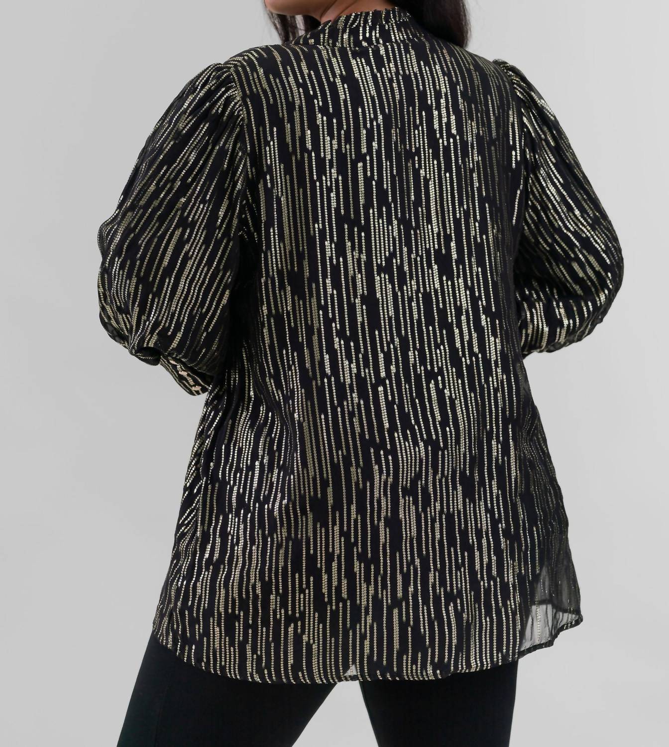 Emily Lovelock - Hailey Lurex Blouse - Plus